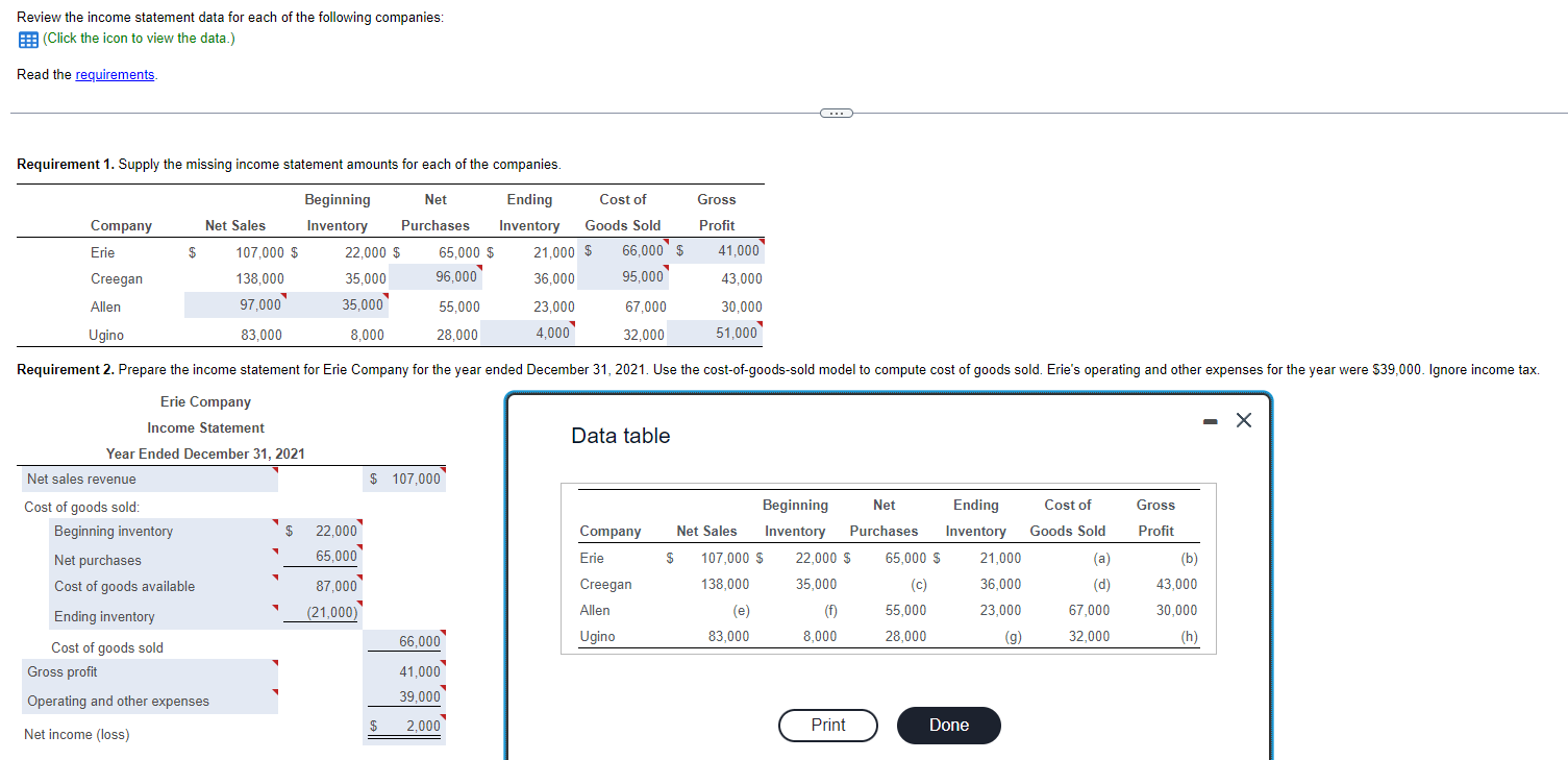 Example question as needed: Here is the actual question: Please do all