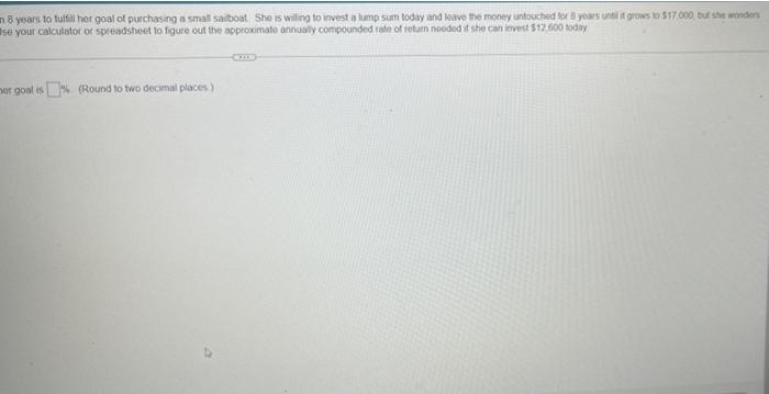 3 years to full he goal of purchasing a small stool She