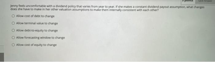 20 Question 12 5 points Save Answer Which one of the following