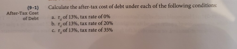 you U EL SEUIL CUVUULL LOL. (9-3) Cost of Preferred Stock (9-4)
