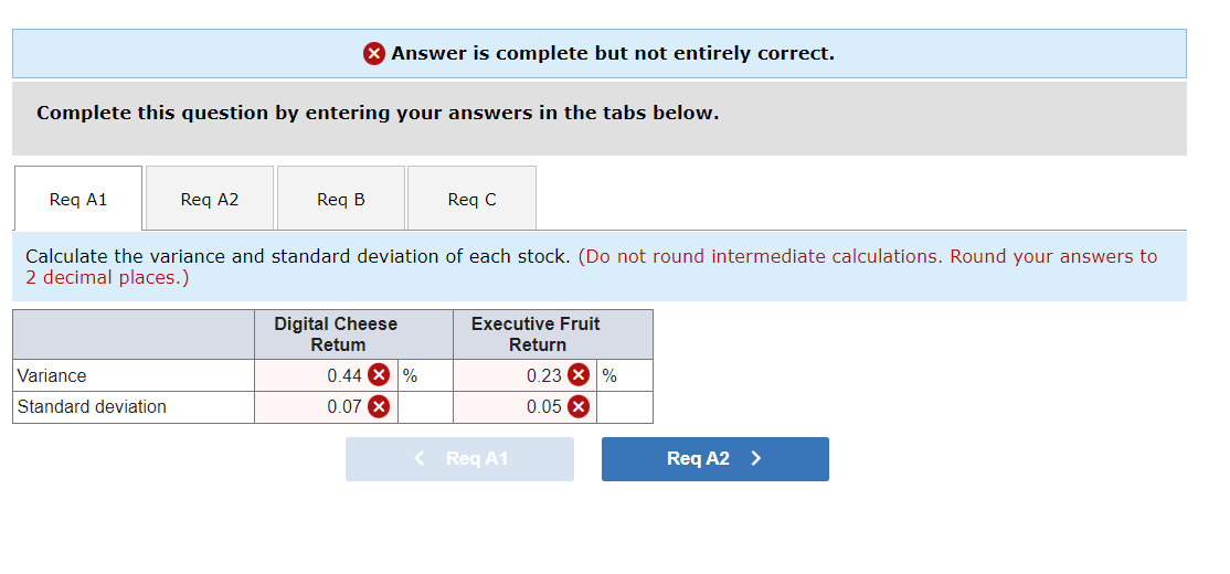 (divide by N) rather than the sample standard deviation (for which we