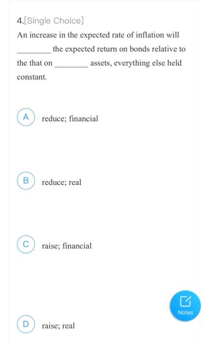 expected return of holding CBS stock relative to ABC stock and the