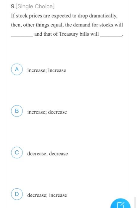 present value B future value c interest Notes D deflation 3.[Single Choice]