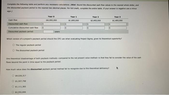 helps firms establish and Identity a maximum acceptable payback period that helps