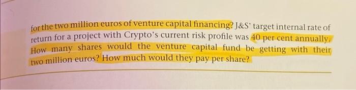 Case Study over the nex CRYPTO (Part 1) Johnson & Smith (J&S),