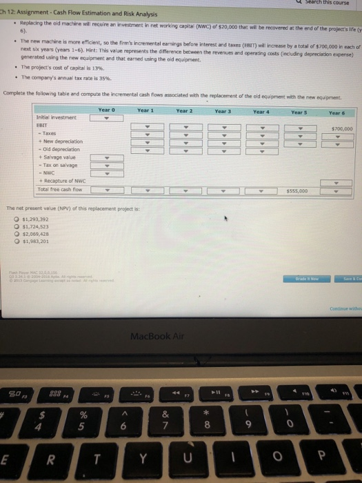 Analysis of a replacement project times firms will need to decide if