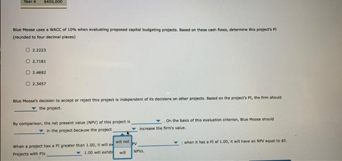 of the net cash flows expected to be generated by a project