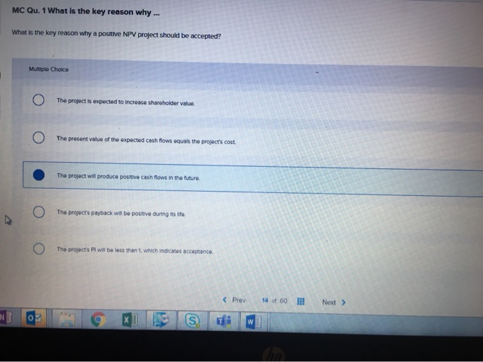  MC Qu. 1 What is the key reason why ... What