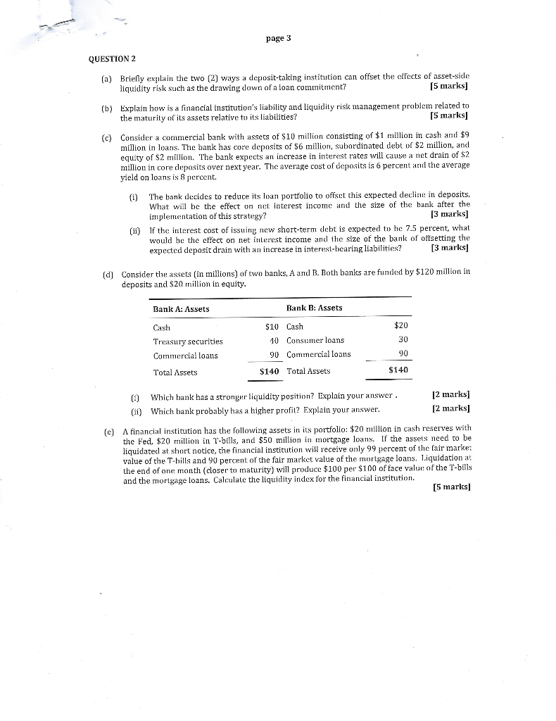  page 3 QUESTION 2 (a) Briefly explain the two (2) ways