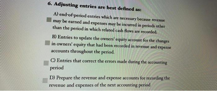 Asset account and decrease in liability account C) Decrease in Asset account