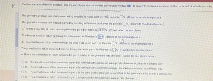 using your annual rales of retum trom part a iNote you may