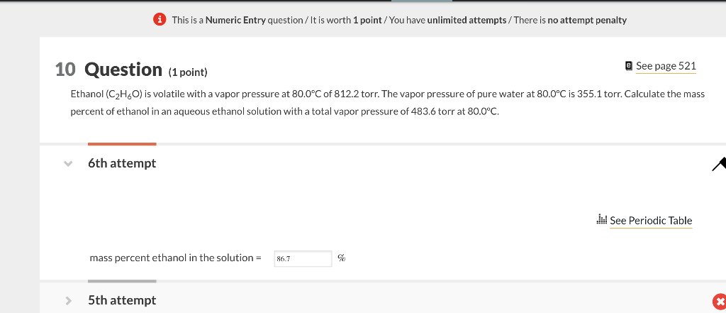 worth 1 point / You have unlimited attempts / There is no