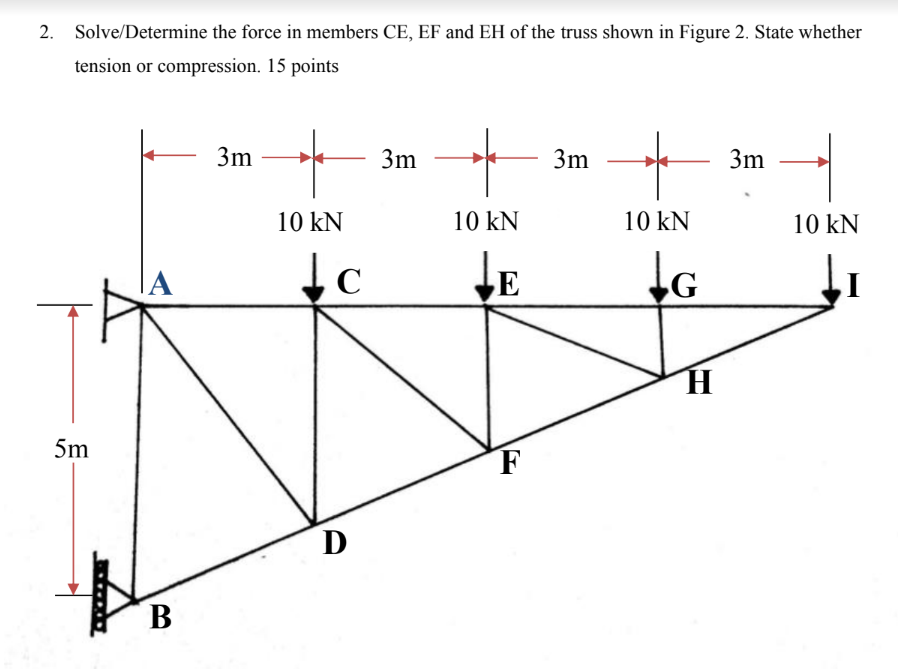 ENGINEERING MECHANICSDo not round off during calculation. Only round off the final
