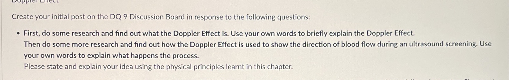  Create your initial post on the DQ 9 Discussion Board in