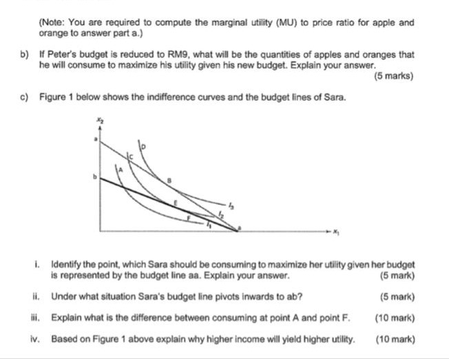 average utility that he can derive for each quantity of apple or