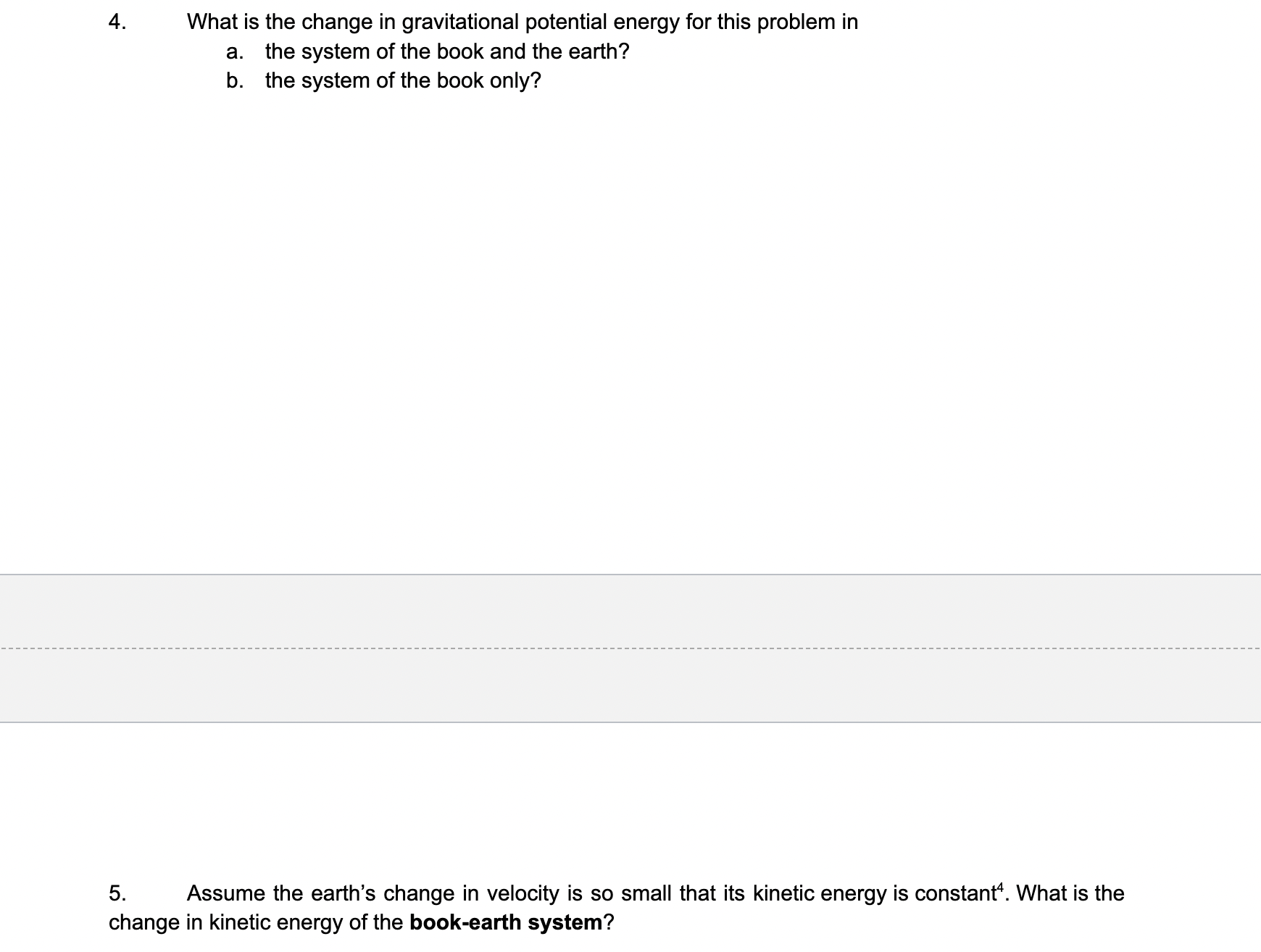 book of mass m starts from rest at a height h,- above
