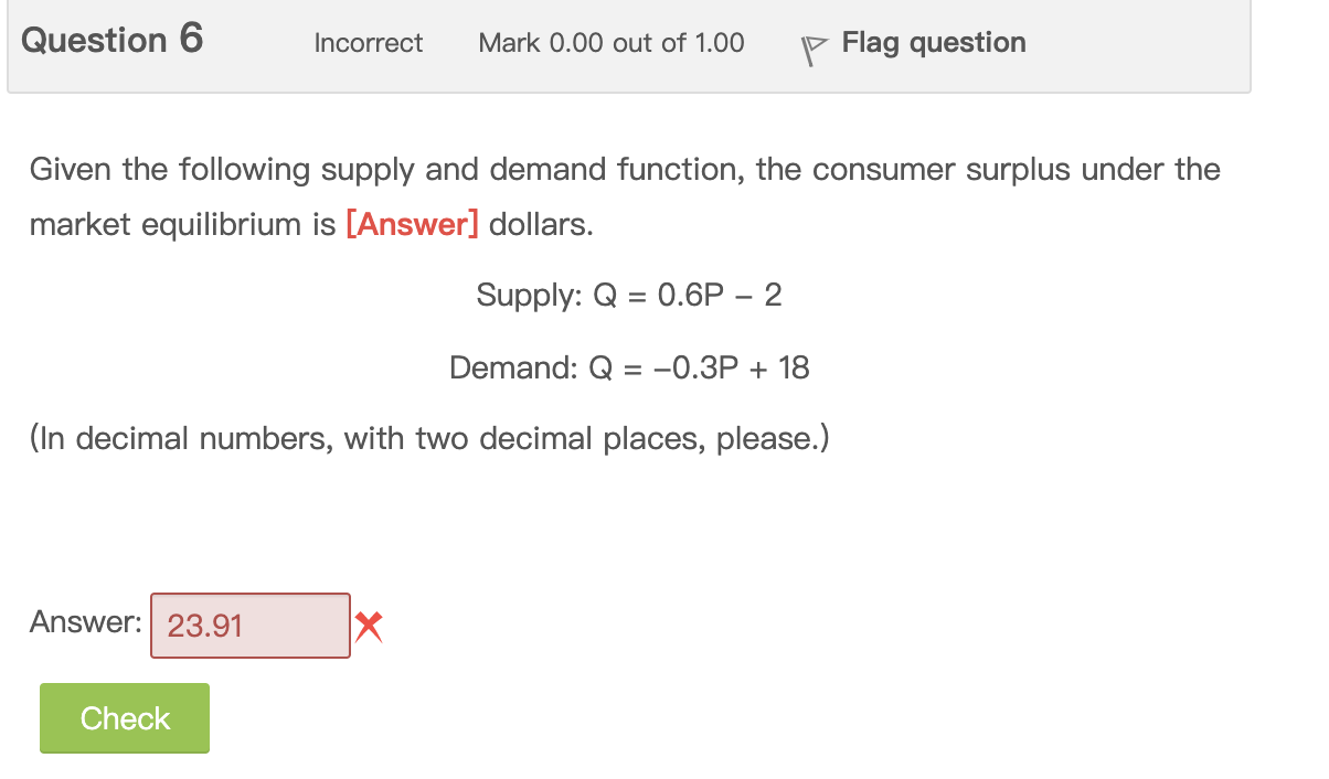 of cake, and their willingness to pay for a piece of cake