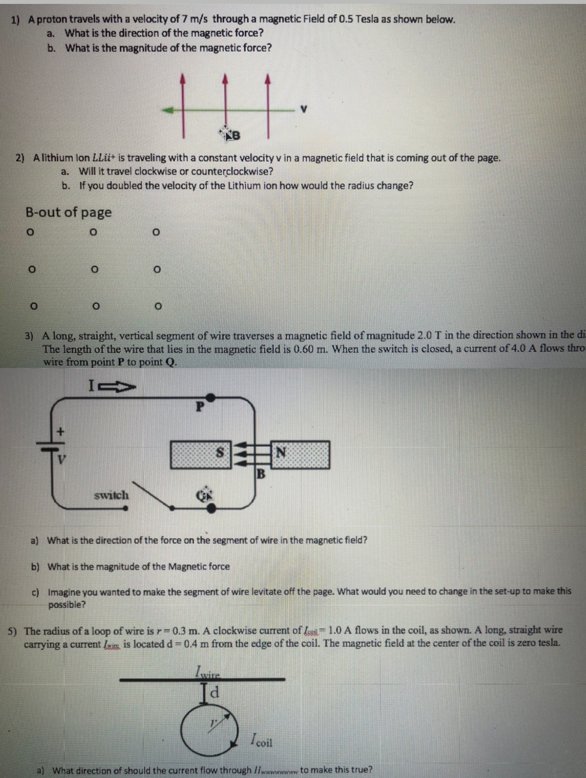 Please help me answer and explain how to get each answer 1)