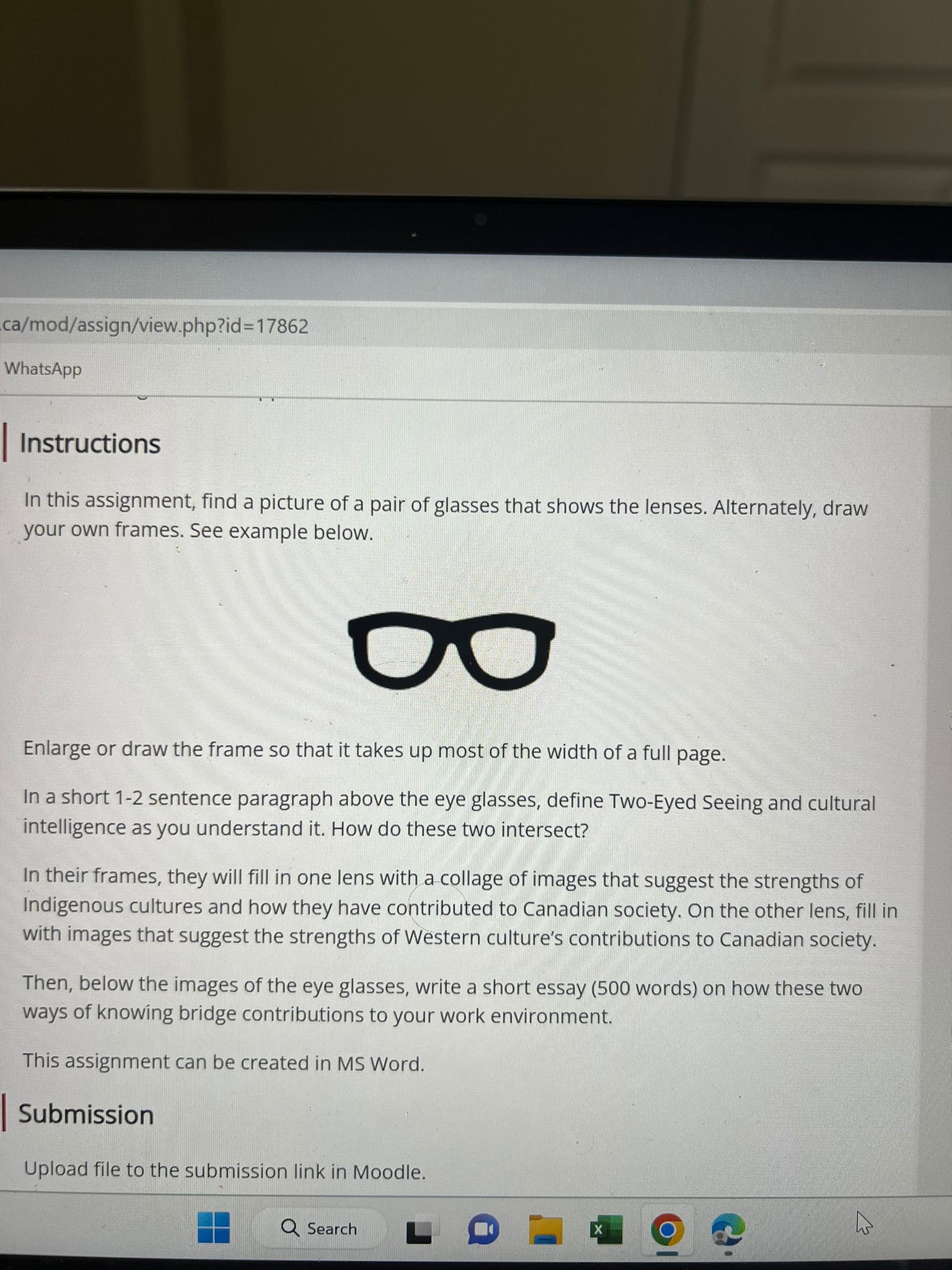 .ca/mod/assign/viewphp?id = l 7862 WhatsApp nu Instructions In this assignment, find
