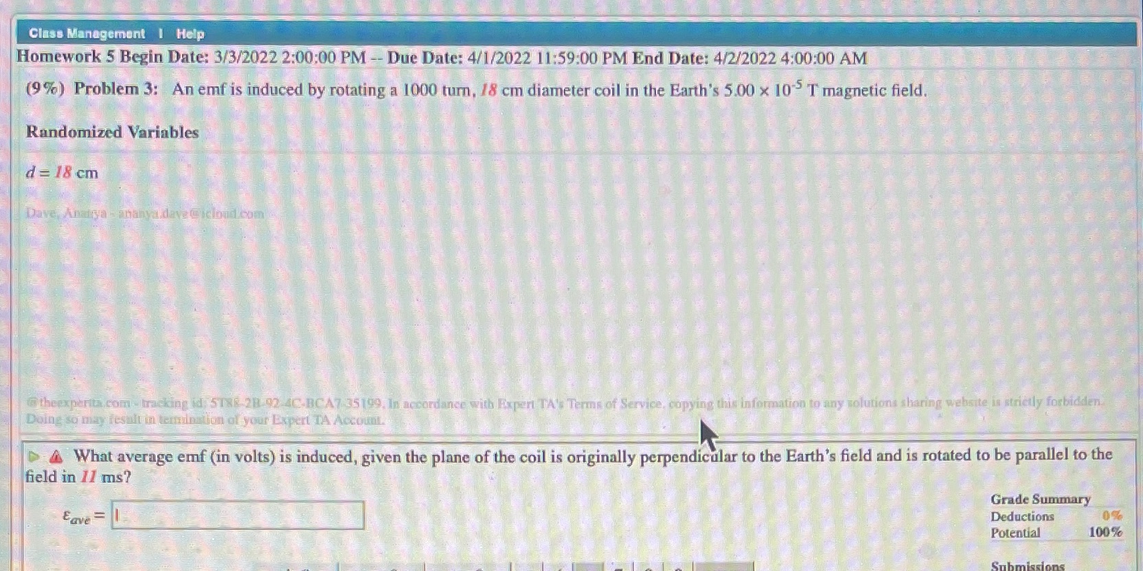 Class Management | Help Homework 5 Begin Date: 3/3/2022 2:00:00 PM