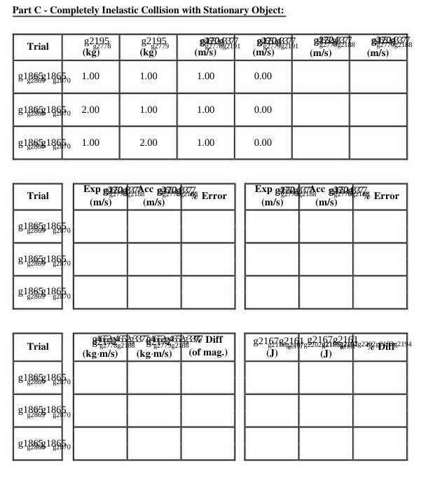  Part C - Completely Inelastic Collision with Stationary Object: Trial 827