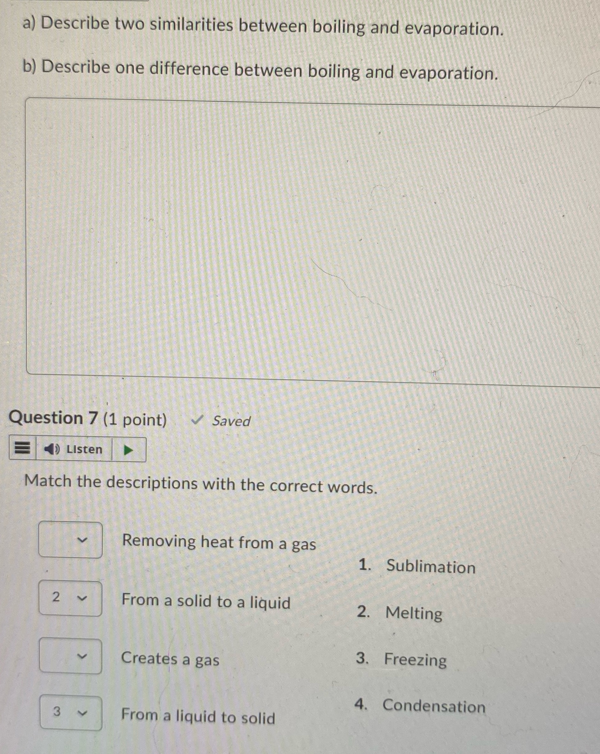 I need help! I do not understand! a) Describe two similarities between