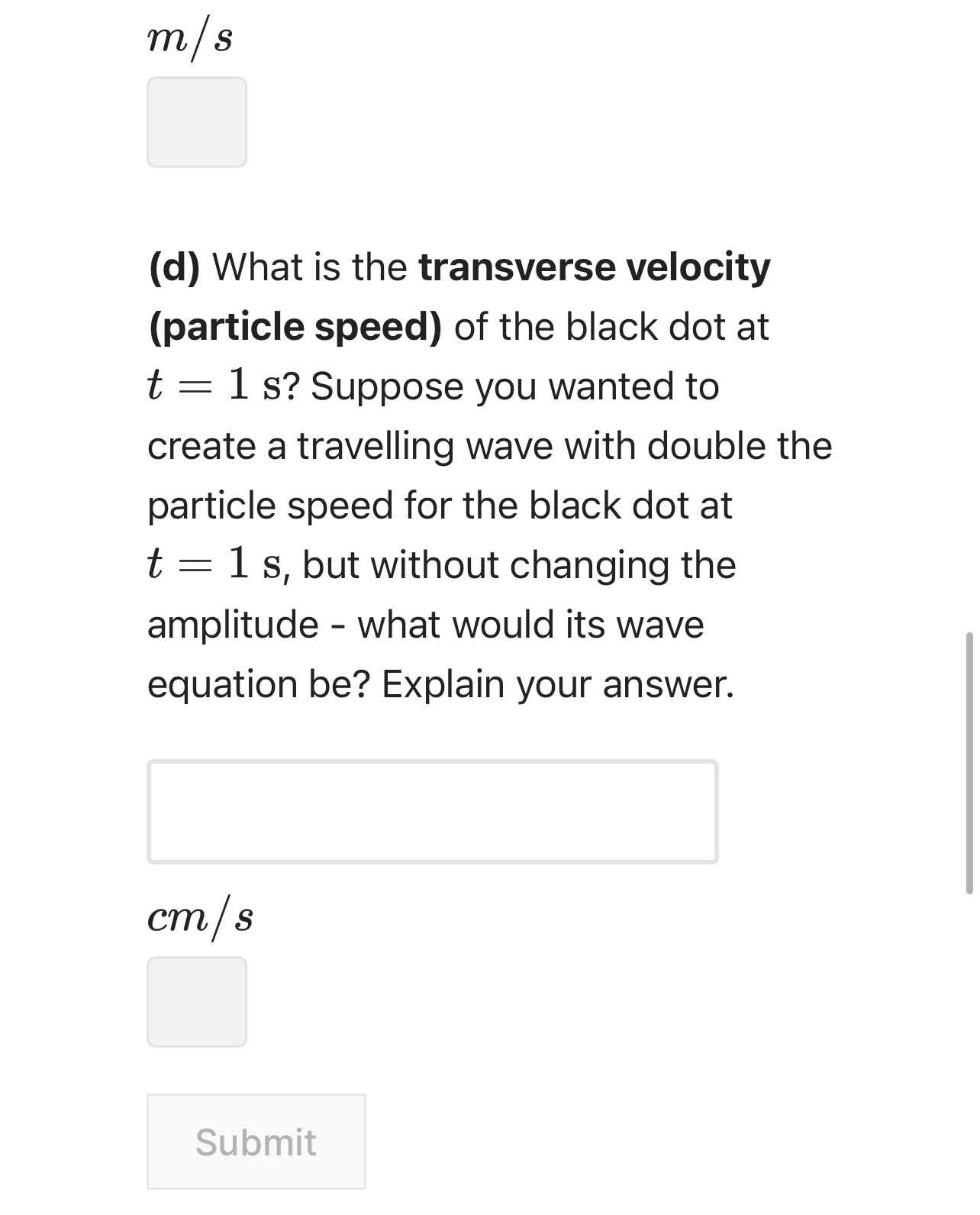 systems, each with an identical spring (same stiffness, k) are placed on