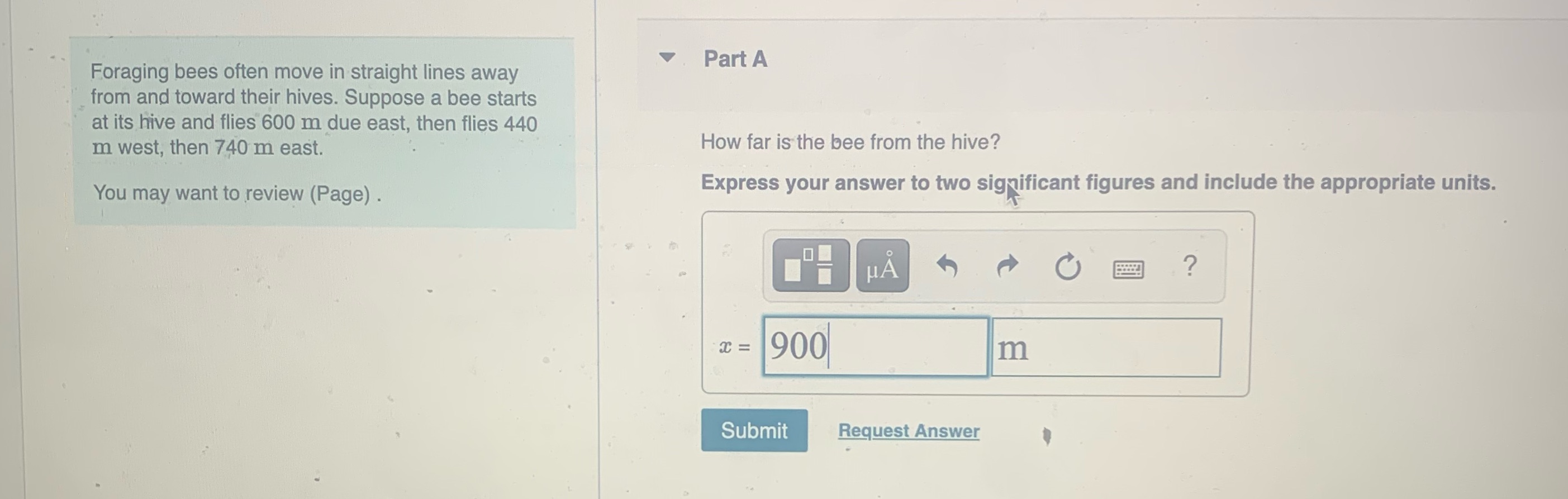 Is 900m correct? How do I express this to 2 significant figures?
