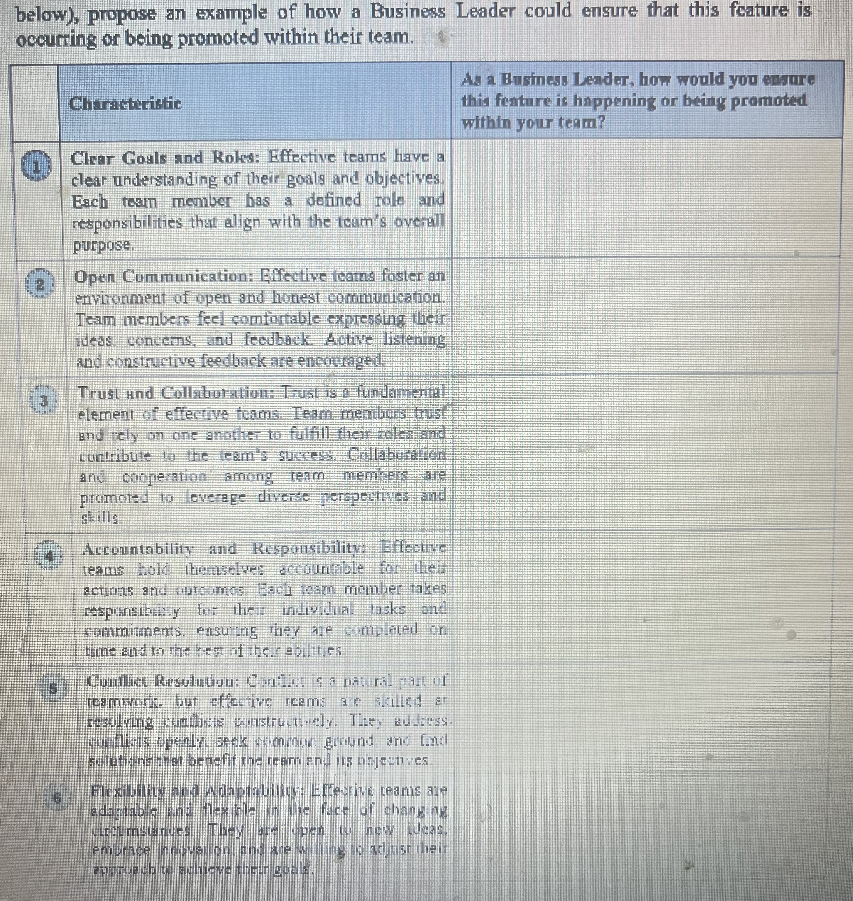 DONT USE CHAT-GPT PLEASE. THX below), propose an example of how a