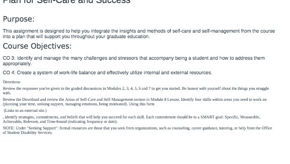 Purpose: This assignment is designed to help you integrate the insights