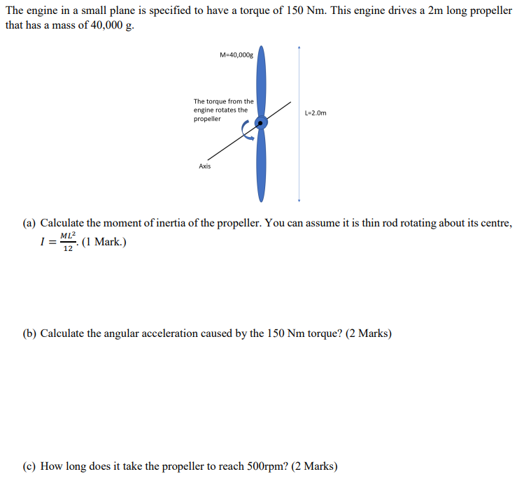 The engine in a small plane is specified to have a