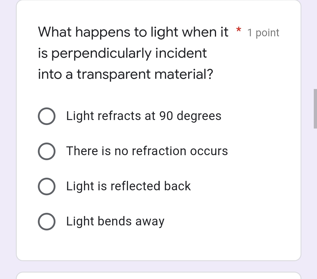 that has a lower index of refraction O has a higher index