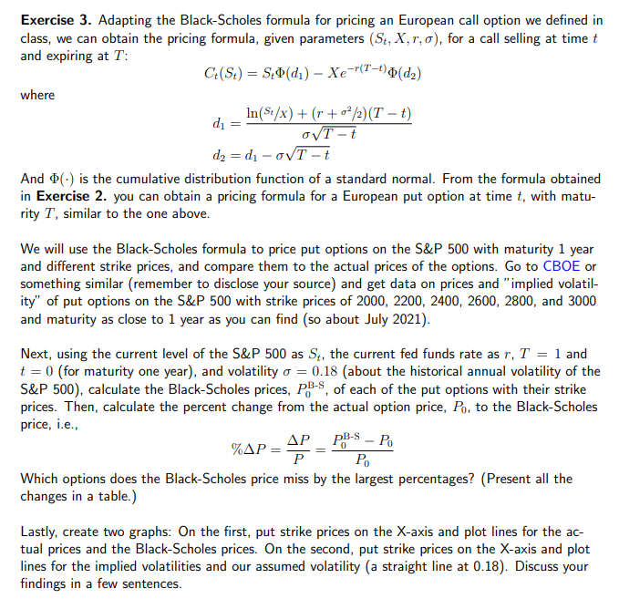 a call option on the following stock: So $50 X $50 7