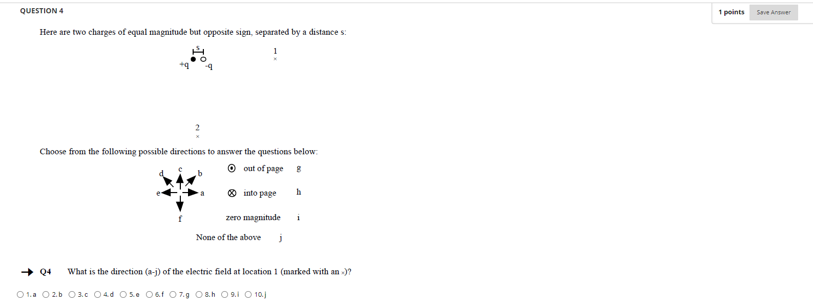 one of the objects with another whose net charge is "4Q: @