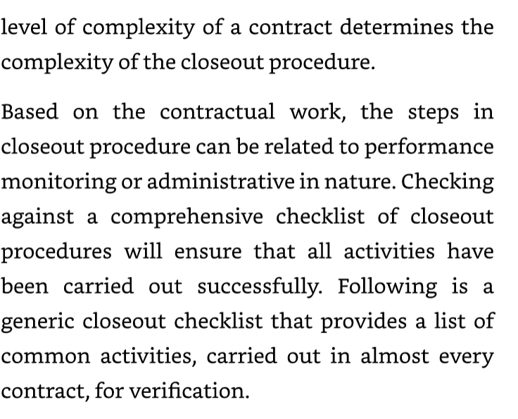 assignment is about contract closeout.Assume that you have implemented a payroll system