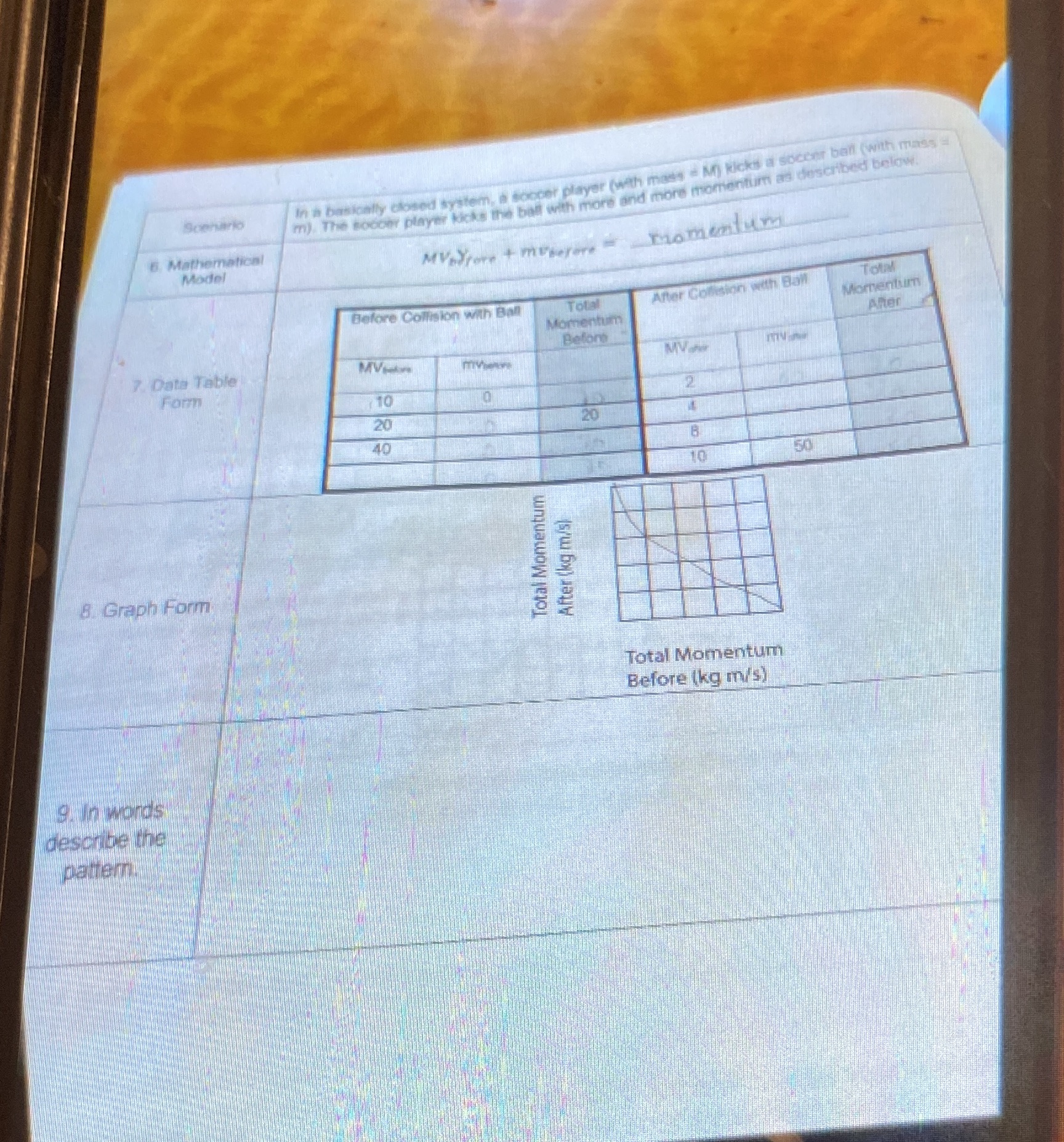 In a basically closed bystem, a soccer player (with mass =