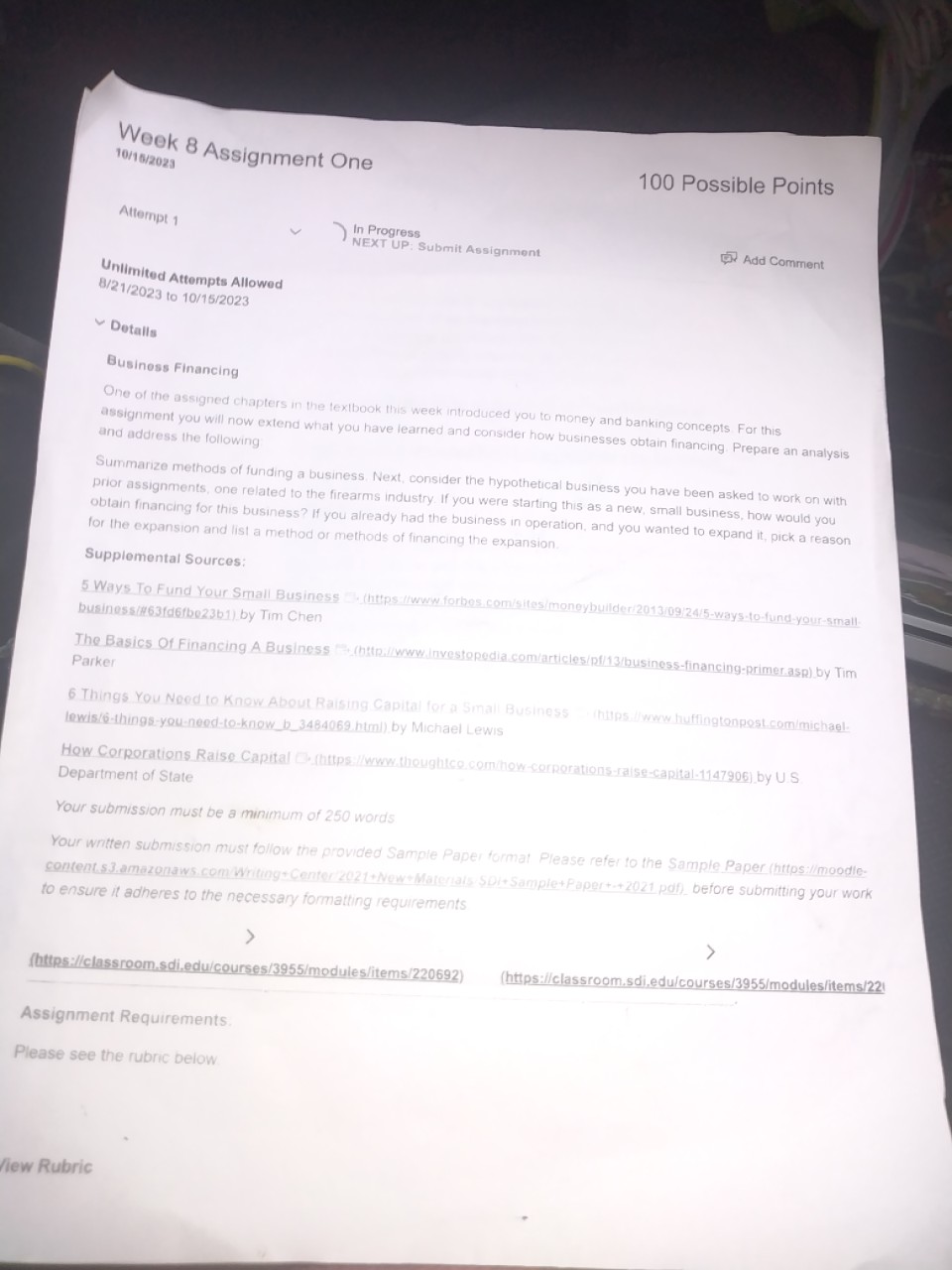 assigned chapters in the textbook thus week introduced you to money and