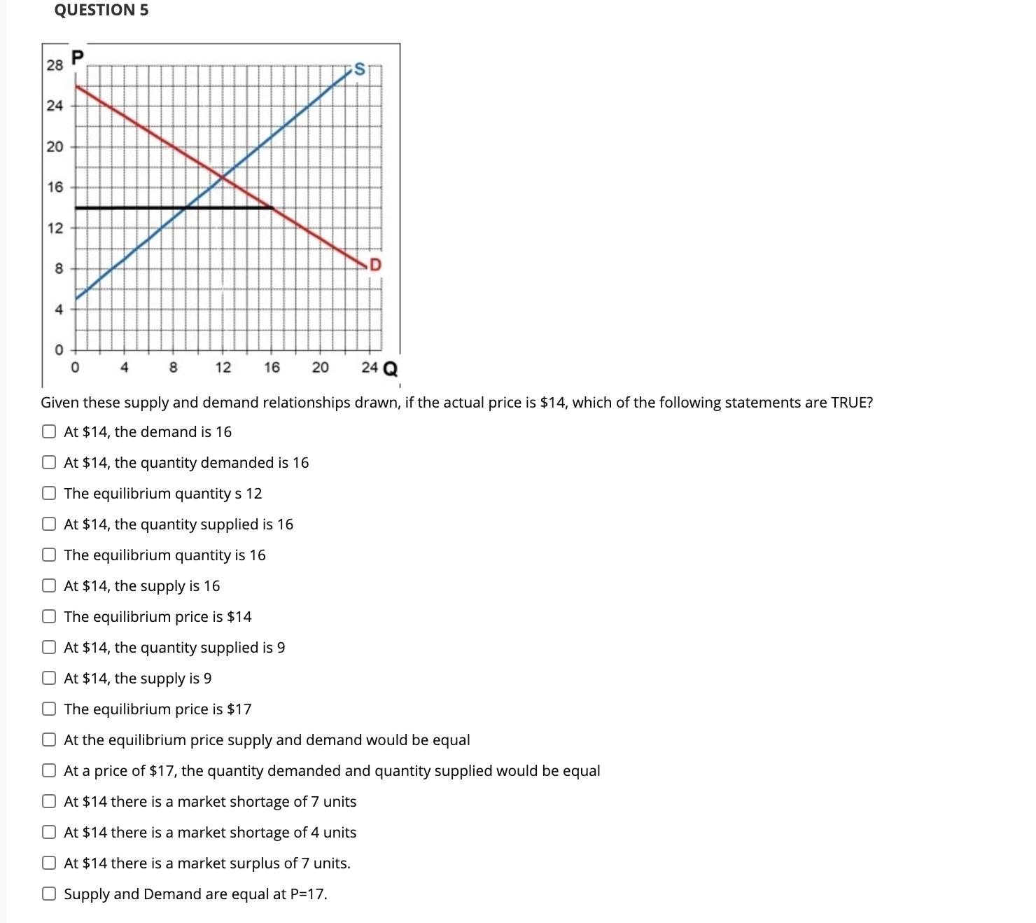 Please answer the following question no need for explanation QUESTION 5 28
