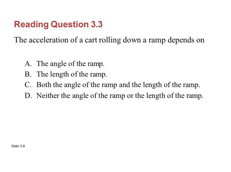 up B. Left, up C. Right, down D. Left, down Slide 3-6\f\fReading