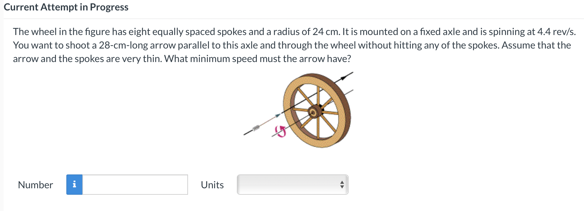 Current Attempt in Progress The wheel in the gure has eight