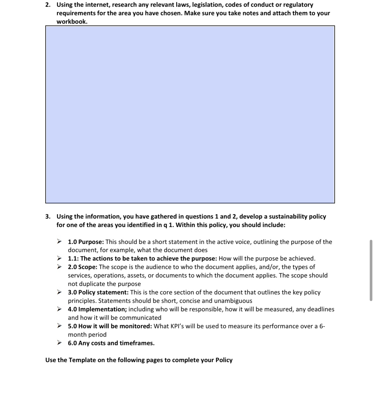 improvement. Based on the feedback you received from the stakeholders you must