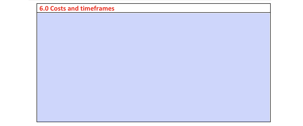 take to make the suggested policy and implementation changes DATE OF PRESENTATION