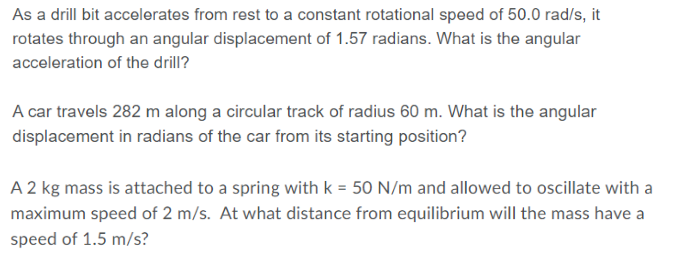  As a drill bit accelerates from rest to a constant rotational