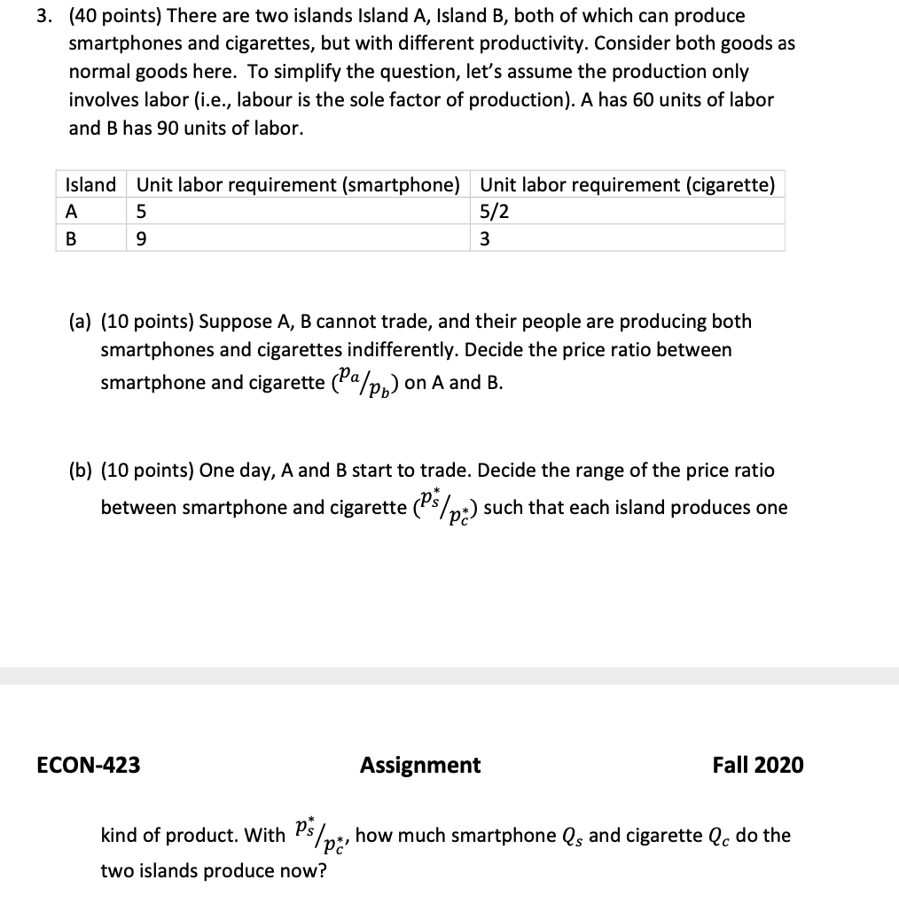 need help with this one, thanks guys ! 3. (40 points} There