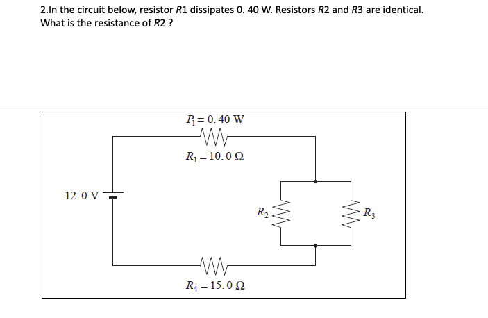 the two resistors? A) I only C) Ill only E) I, II,