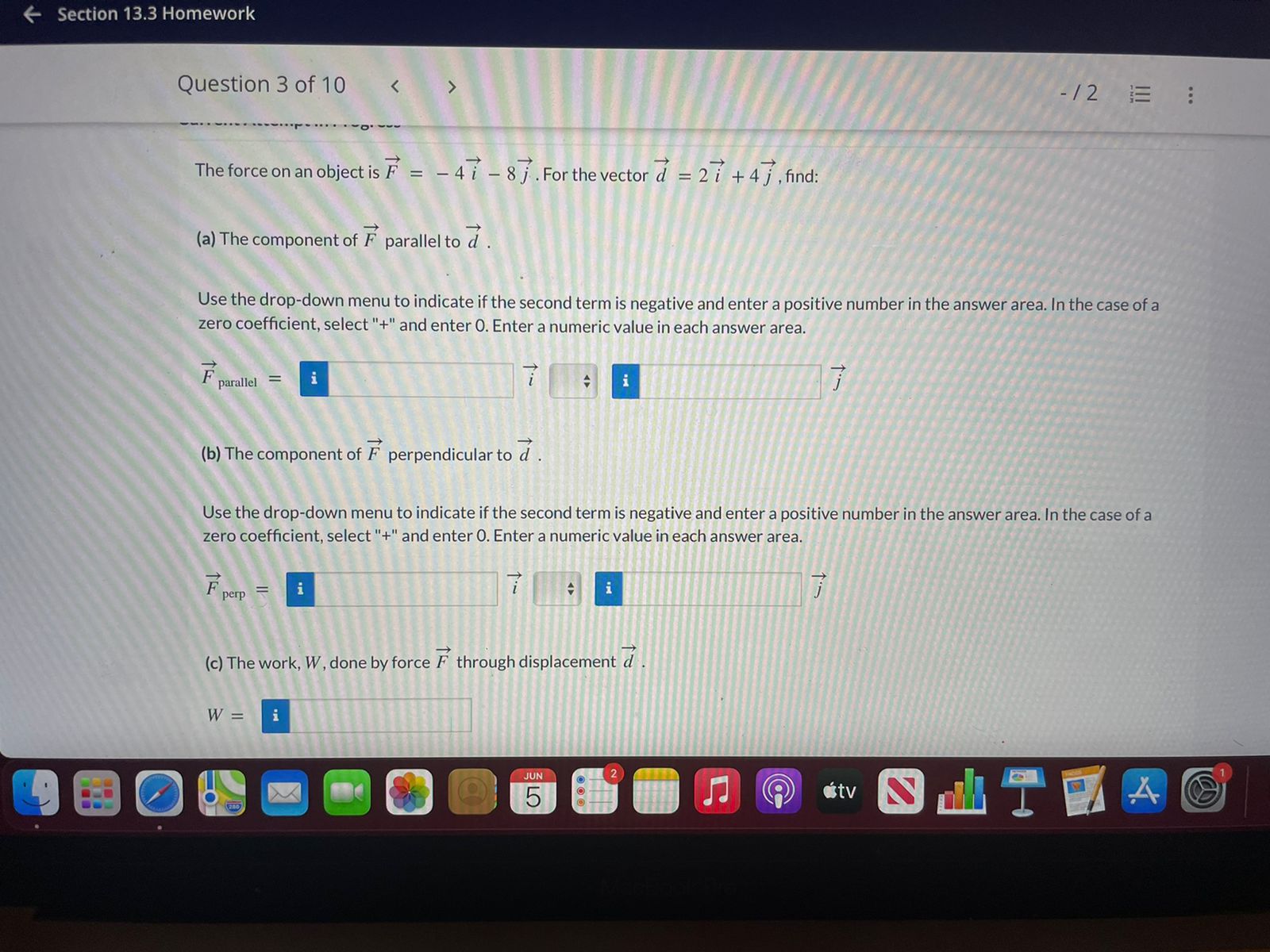 Section 13.3 Homework Question 3 of 10