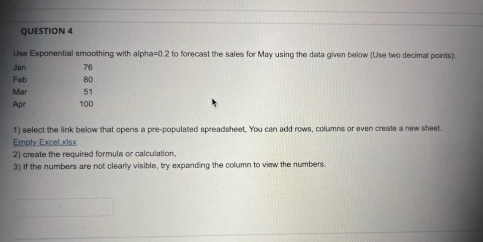 reference: statistics data analysis and decision modeling, 5th editions, Evans QUESTION 4