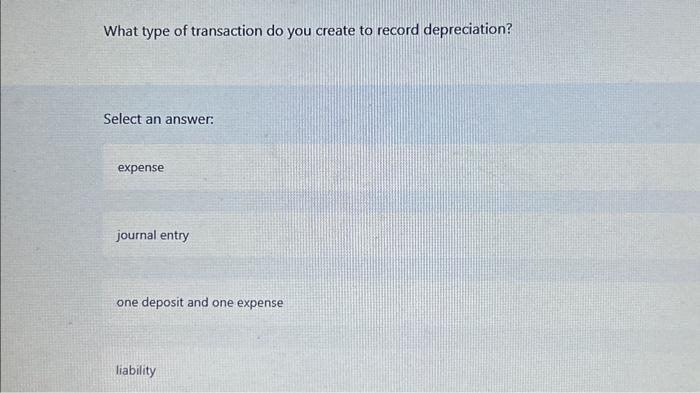 Select an answer: issuing a refund check to the customer creating a