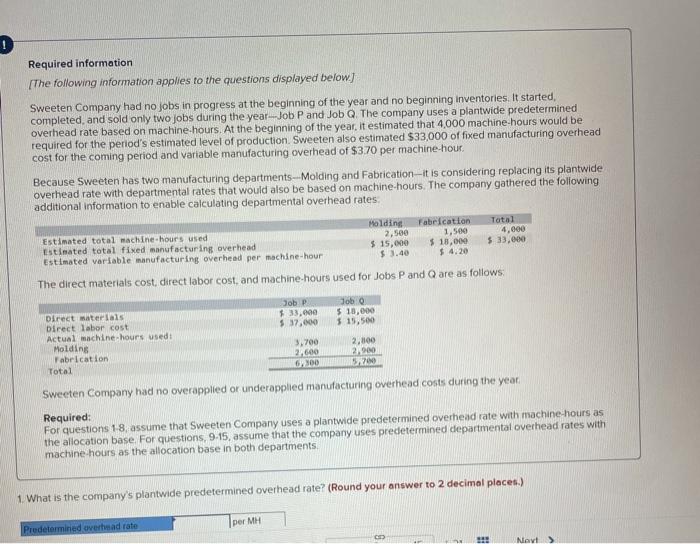 PLEASE HELP1. 2. 3. 4. 5. 6. 7. 8. 1 Required information
