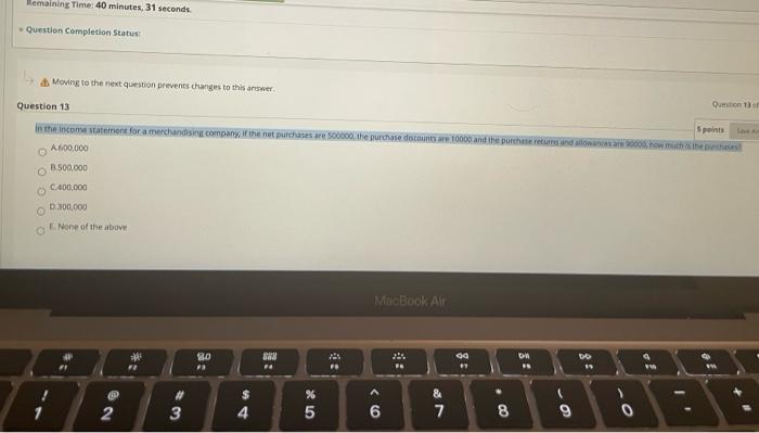 on account? A. Dr. Purchases 2,000 Cr. Cash 2,000 B. Dr. Cash